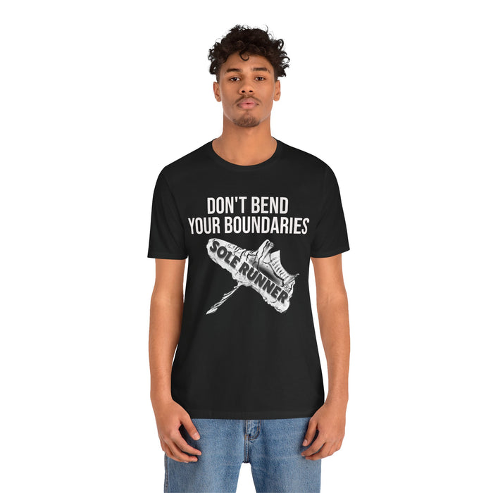 Don't Bend Your Boundaries: Unisex Jersey Short Sleeve Tee