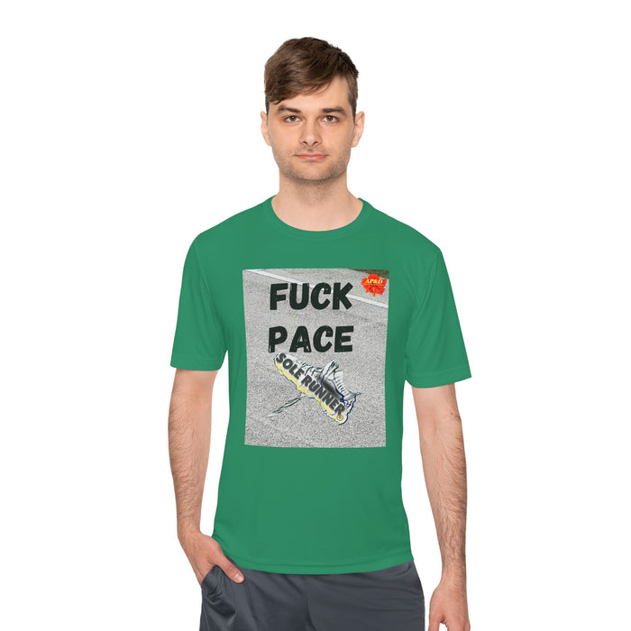 Fuck Pace-Whimsical Moisture Wicking Unisex T-Shirt For Runners