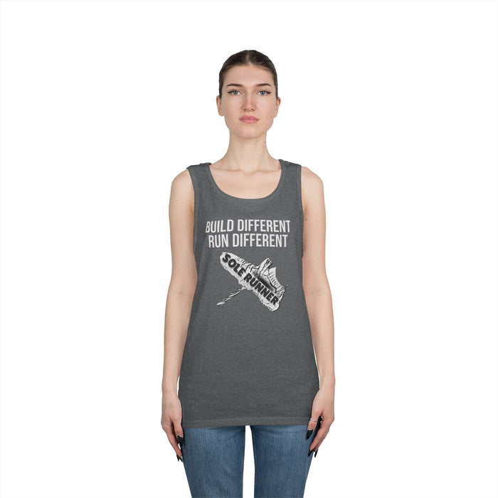 Built Different. Runs Different: Unisex Heavy Cotton Tank Top