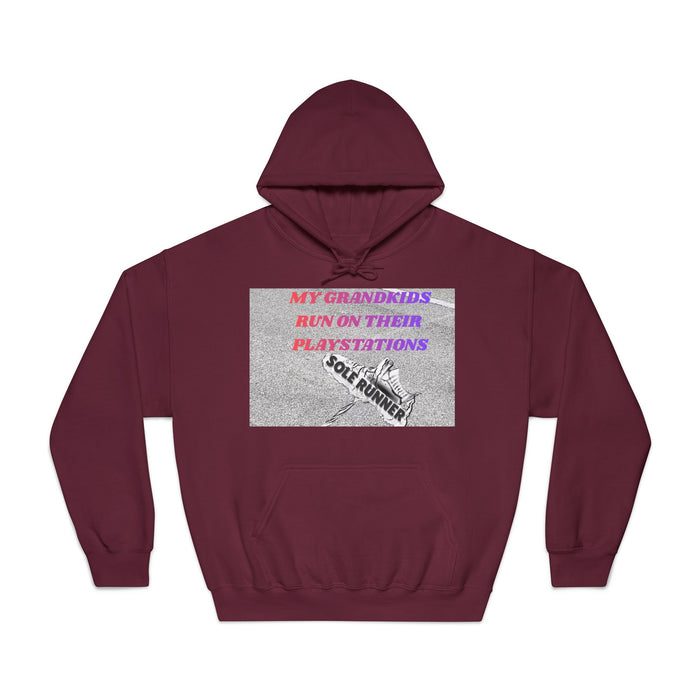 My Grandkids Run On Their Playstations: Unisex DryBlend® Hooded Sweatshirt