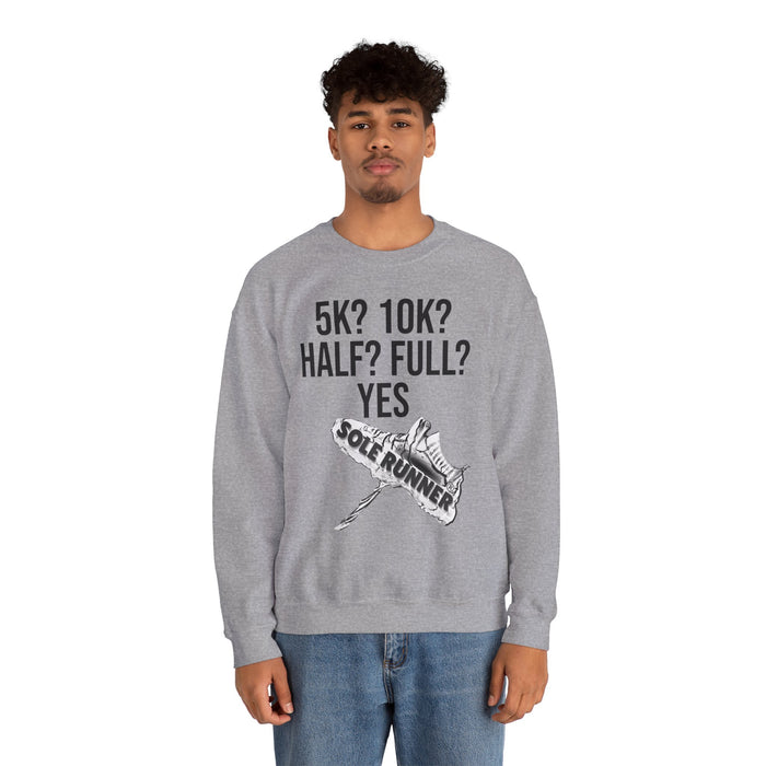 5k? 10k? Half? Full? Yes: Unisex Heavy Blend™ Crewneck Sweatshirt