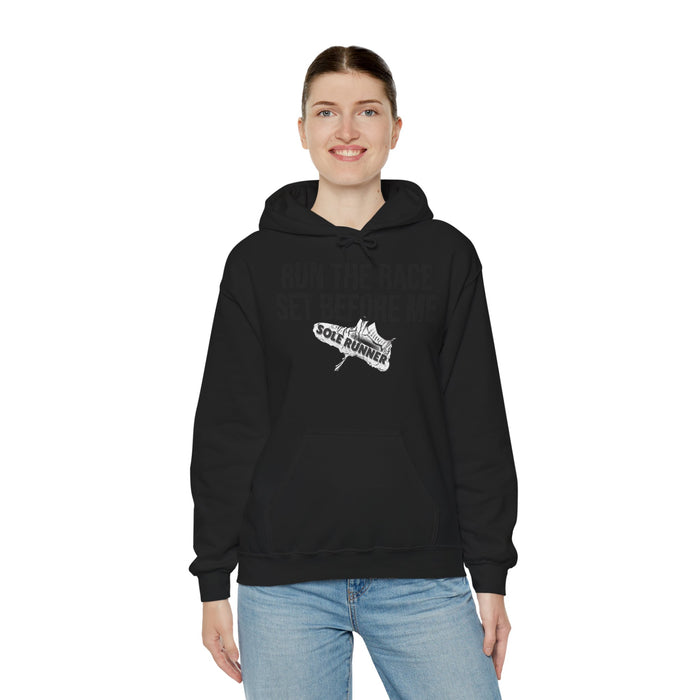 Run The Race Set Before Me: Unisex Heavy Blend™ Hooded Sweatshirt