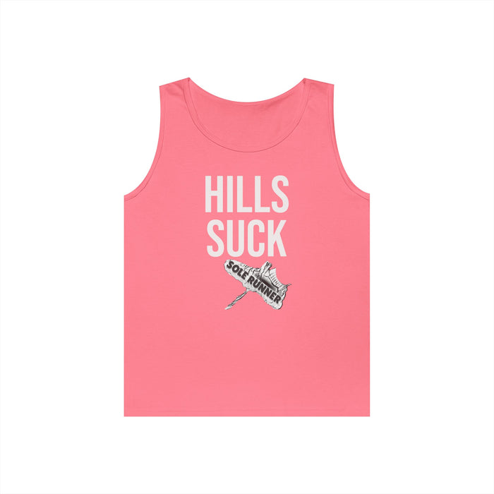 Hills Suck: Unisex Heavy Cotton Tank Top