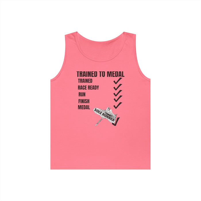 Trained To Medal: Unisex Heavy Cotton Tank Top