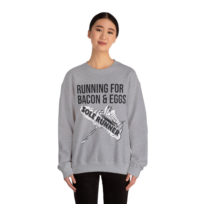 Running For Bacon & Eggs: Unisex Heavy Blend™ Crewneck Sweatshirt
