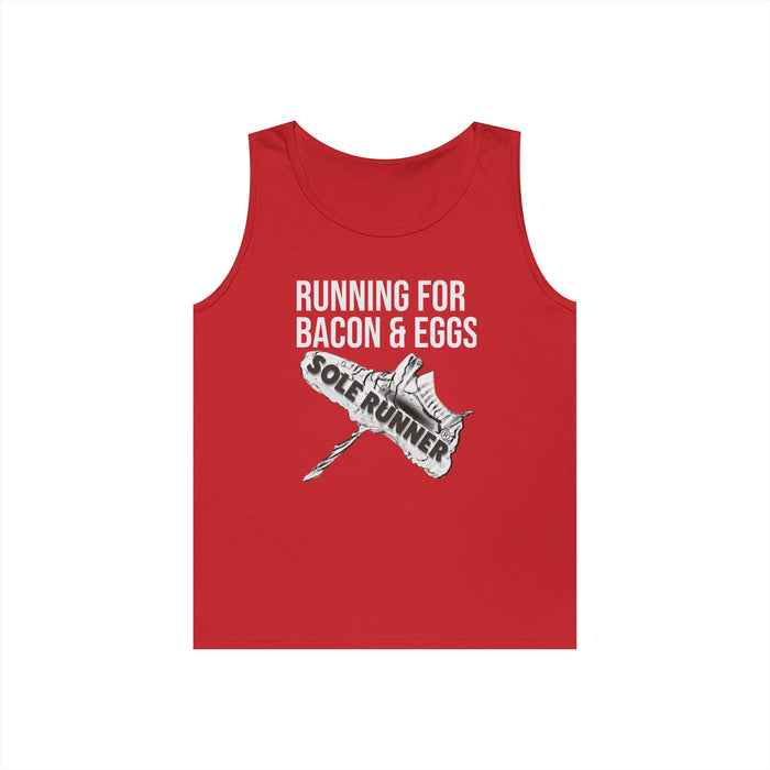 Running For Bacon & Eggs: Unisex Heavy Cotton Tank Top