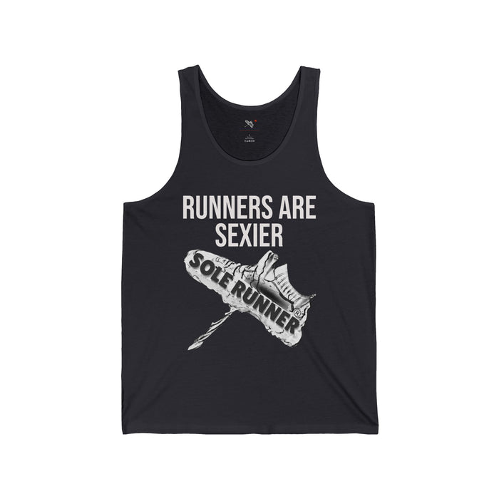 Runners Are Sexier-Sole Runner®: Unisex Jersey Tank