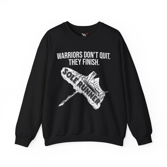 Warriors Don't Quit. They Finish.: Unisex Heavy Blend™ Crewneck Sweatshirt