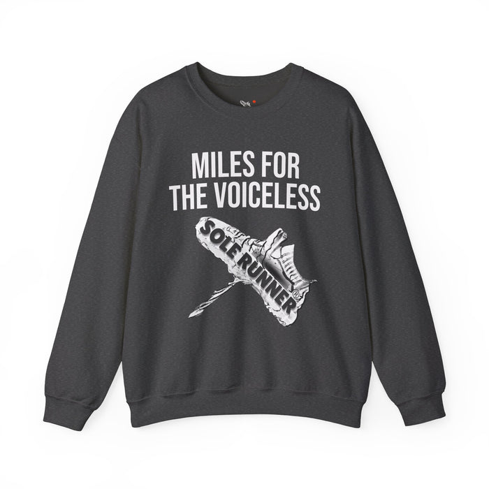 Miles For The Voiceless: Unisex Heavy Blend™ Crewneck Sweatshirt