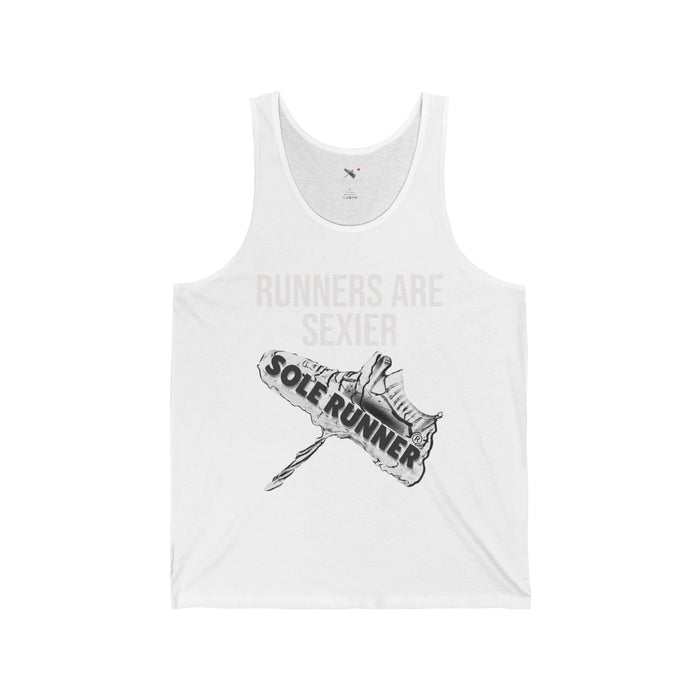 Runners Are Sexier-Sole Runner®: Unisex Jersey Tank