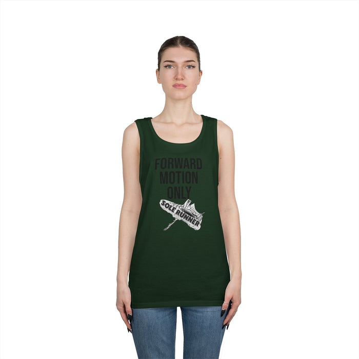 Forward Motion Only: Unisex Heavy Cotton Tank Top