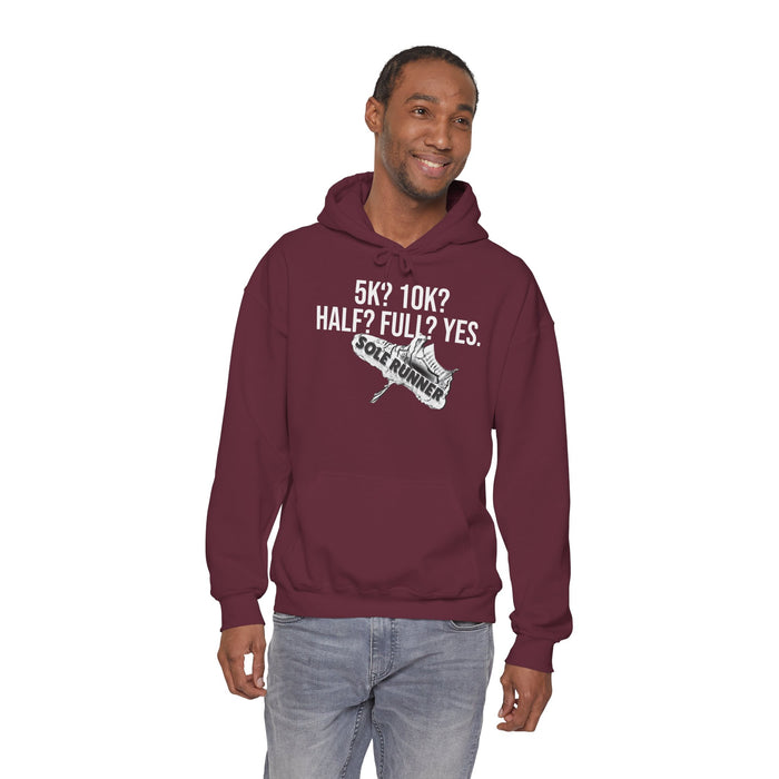 5k? 10K? Half? Full? Yes: Unisex Heavy Blend™ Hooded Sweatshirt