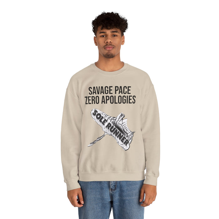 Savage Pace Zero Apologies: Unisex Heavy Blend™ Crewneck Sweatshirt