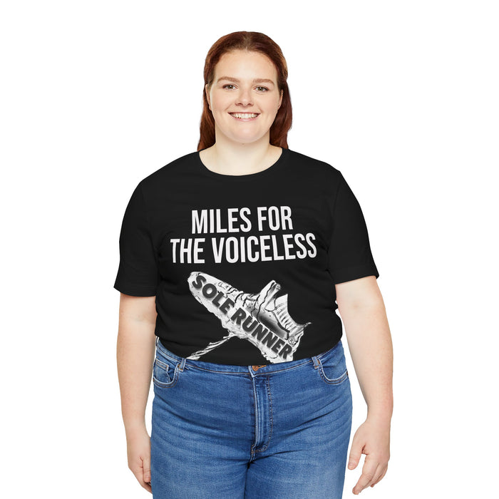 Miles For The Voiceless: Unisex Jersey Short Sleeve Tee