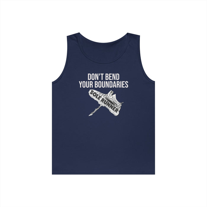 Don't Bend Your Boundaries: Unisex Heavy Cotton Tank Top