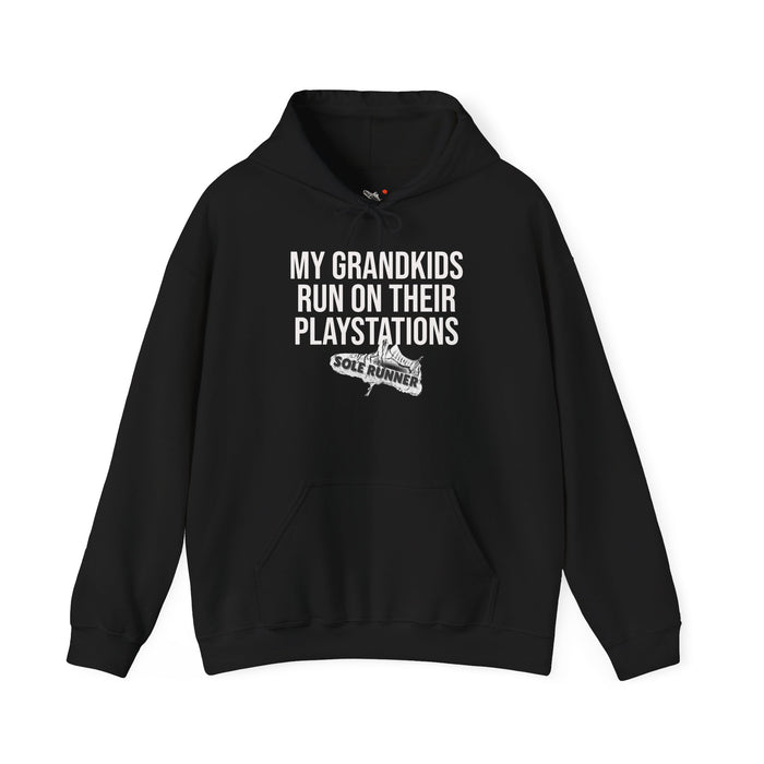 My Grandkids Run On Their PlayStations: Unisex Heavy Blend™ Hooded Sweatshirt