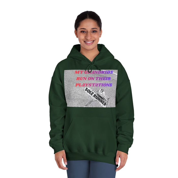 My Grandkids Run On Their Playstations: Unisex DryBlend® Hooded Sweatshirt