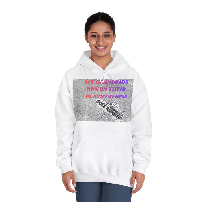 My Grandkids Run On Their Playstations: Unisex DryBlend® Hooded Sweatshirt