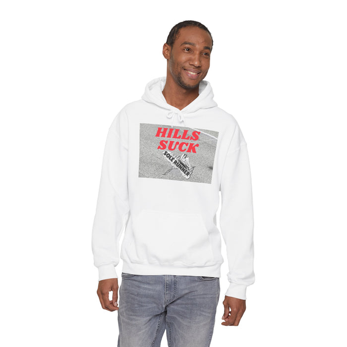 Hills Suck: Unisex Heavy Blend™ Hooded Sweatshirt