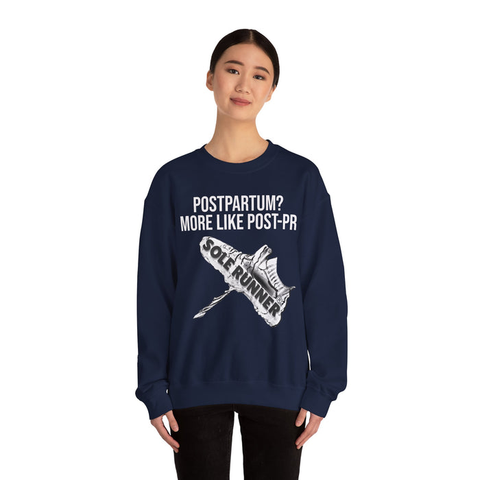 Postpartum? More Like Post-PR: Unisex Heavy Blend™ Crewneck Sweatshirt