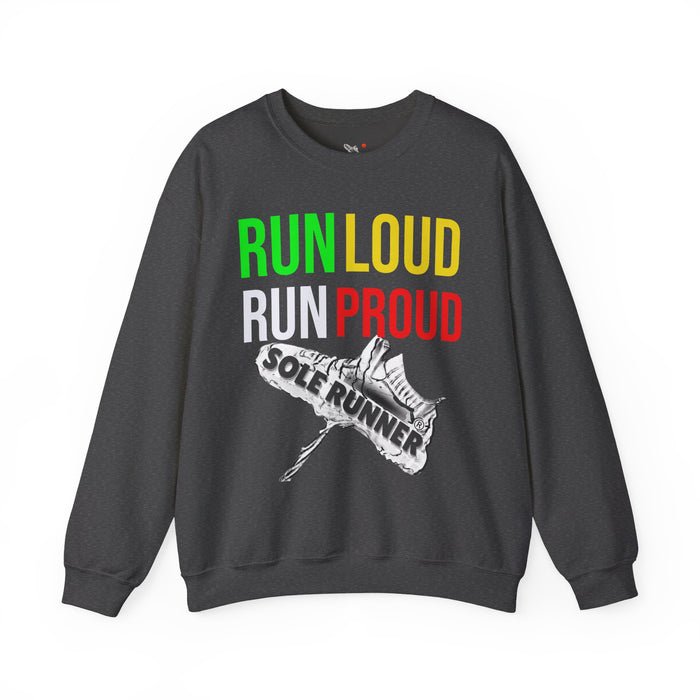Run Loud Run Proud: Unisex Heavy Blend™ Crewneck Sweatshirt