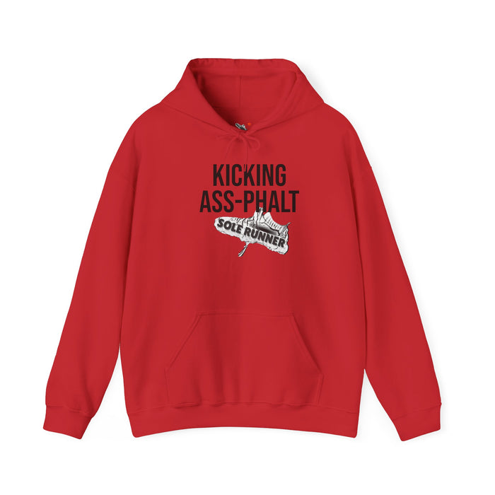 Kicking Ass-Phalt: Unisex Heavy Blend™ Hooded Sweatshirt