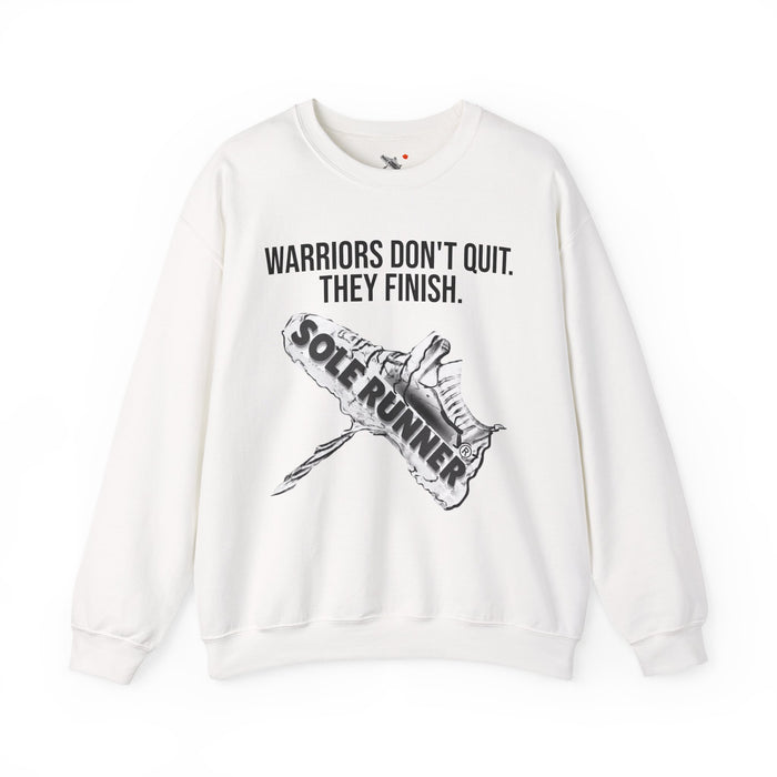 Warriors Don't Quit. They Finish.: Unisex Heavy Blend™ Crewneck Sweatshirt