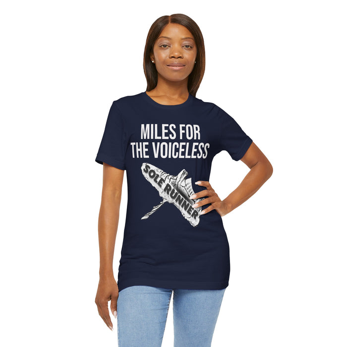 Miles For The Voiceless: Unisex Jersey Short Sleeve Tee