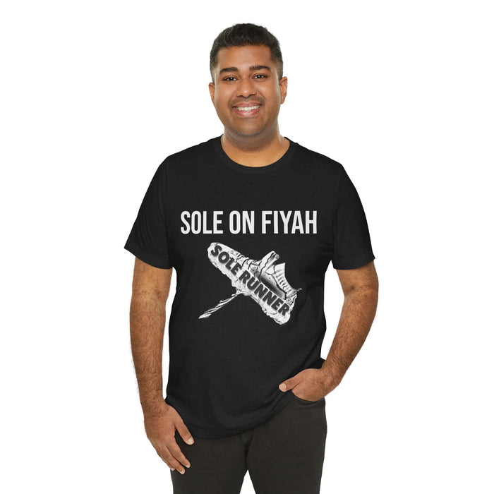 Sole On Fiyah: Unisex Jersey Short Sleeve Tee