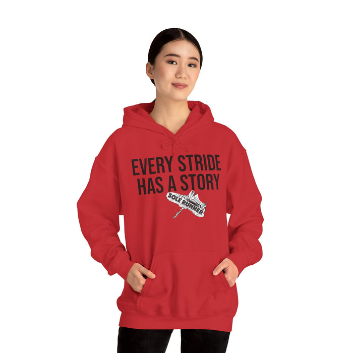 Every Stride Has A Story: Unisex Heavy Blend™ Hooded Sweatshirt
