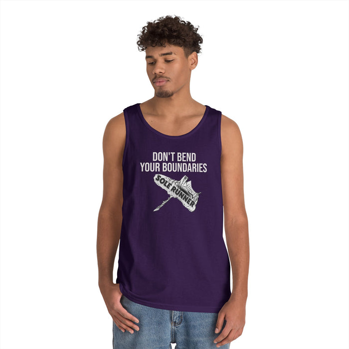 Don't Bend Your Boundaries: Unisex Heavy Cotton Tank Top