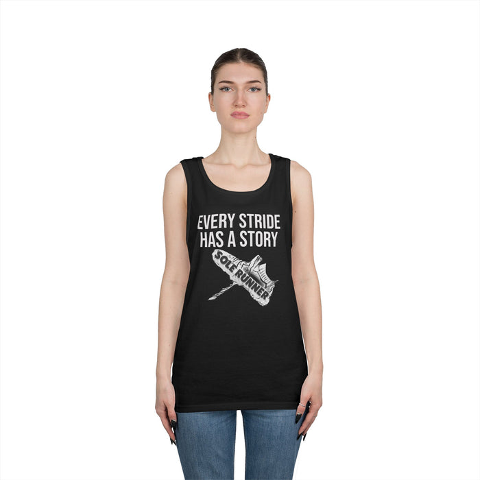 Every Stride Has A Story: Unisex Heavy Cotton Tank Top