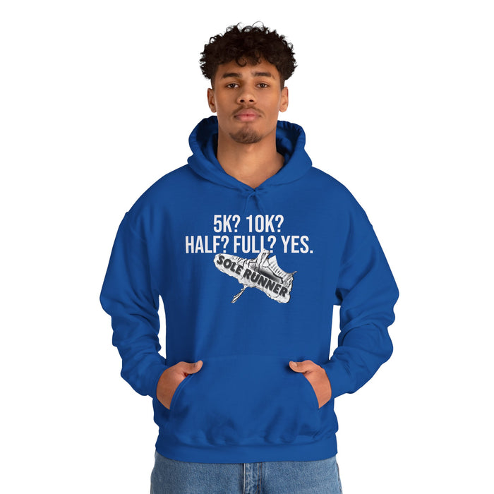 5k? 10K? Half? Full? Yes: Unisex Heavy Blend™ Hooded Sweatshirt
