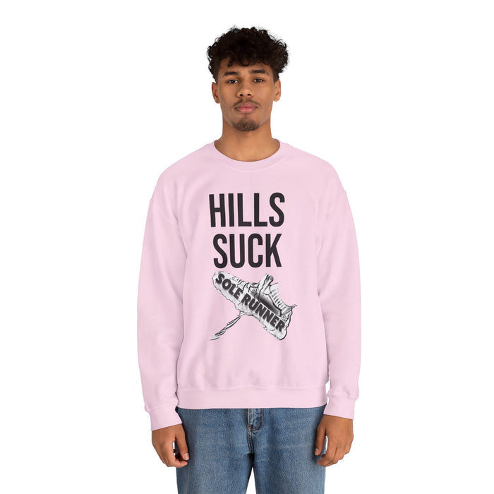 Hills Suck: Unisex Heavy Blend™ Crewneck Sweatshirt