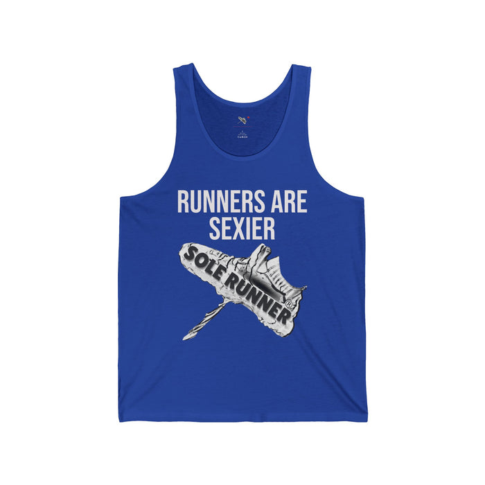 Runners Are Sexier-Sole Runner®: Unisex Jersey Tank