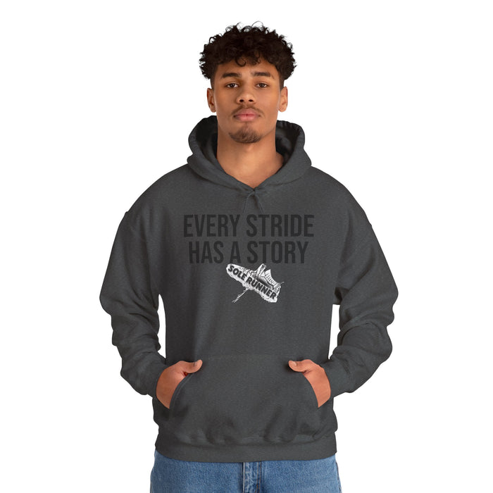 Every Stride Has A Story: Unisex Heavy Blend™ Hooded Sweatshirt