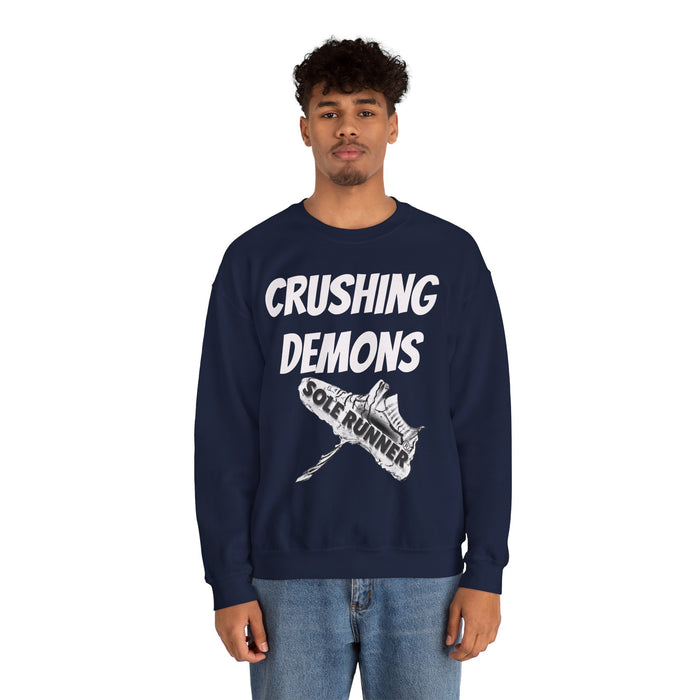 Crushing Demons: Unisex Heavy Blend™ Crewneck Sweatshirt