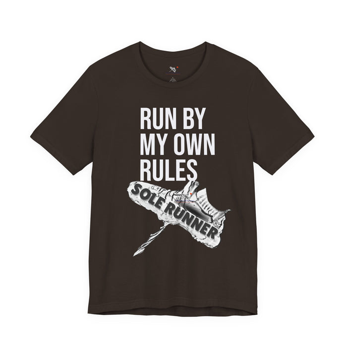 Run By My Own Rules-Sole Runner®: Unisex Jersey Short Sleeve Tee