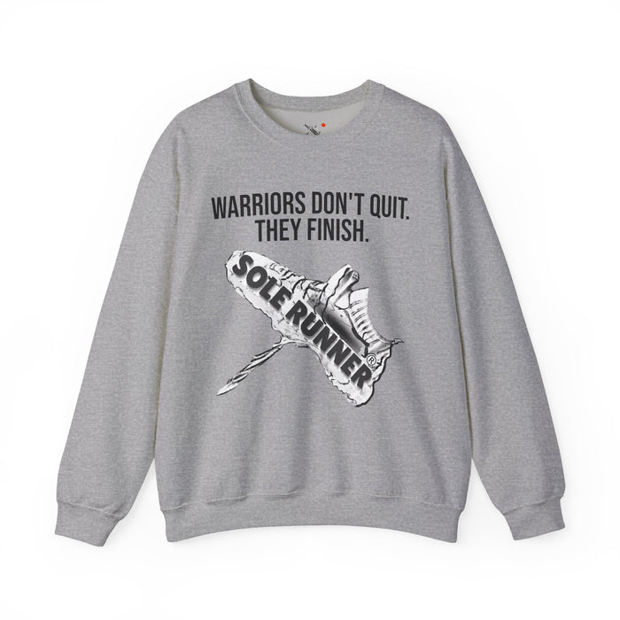 Warriors Don't Quit. They Finish.: Unisex Heavy Blend™ Crewneck Sweatshirt