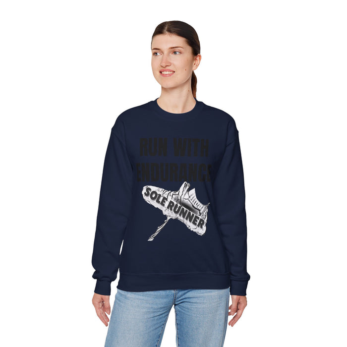 Run With Endurance: Unisex Heavy Blend™ Crewneck Sweatshirt
