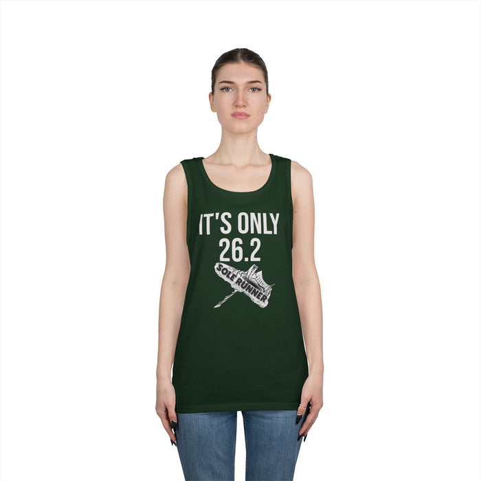It's Only 26.2: Unisex Heavy Cotton Tank Top