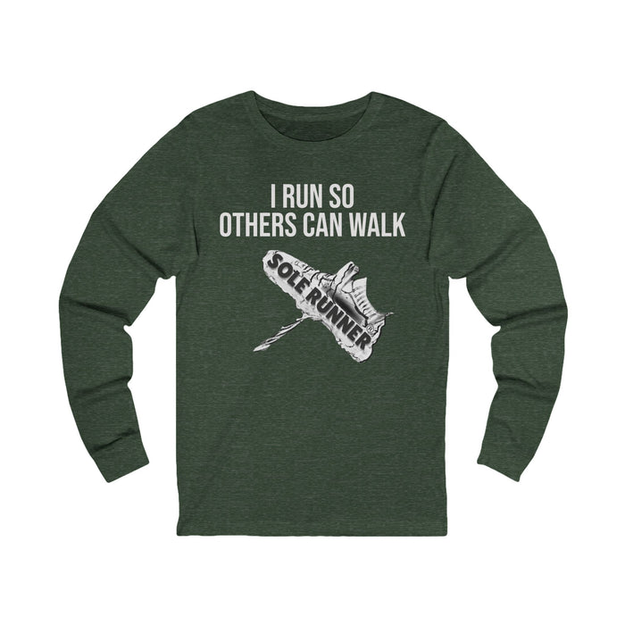 I Run So Others Can Walk: Unisex Jersey Long Sleeve Tee