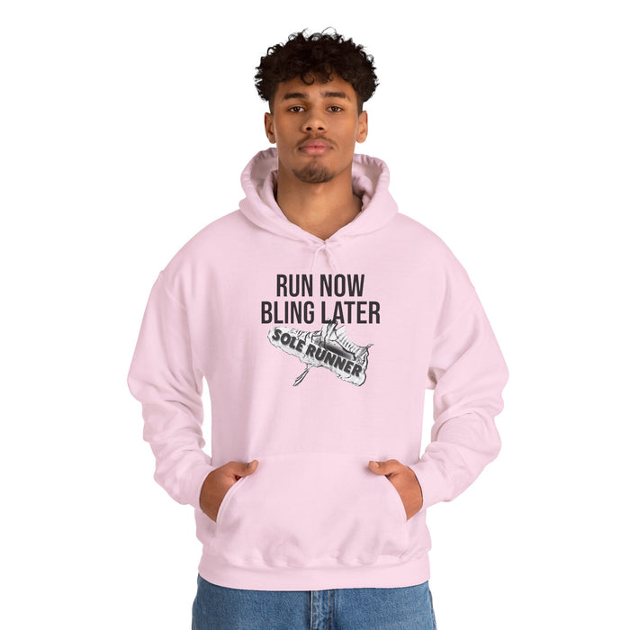 Run Now Bling Later: Unisex Heavy Blend™ Hooded Sweatshirt