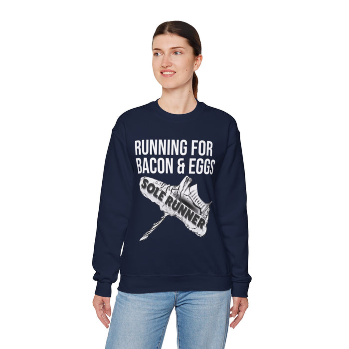 Running For Bacon & Eggs: Unisex Heavy Blend™ Crewneck Sweatshirt