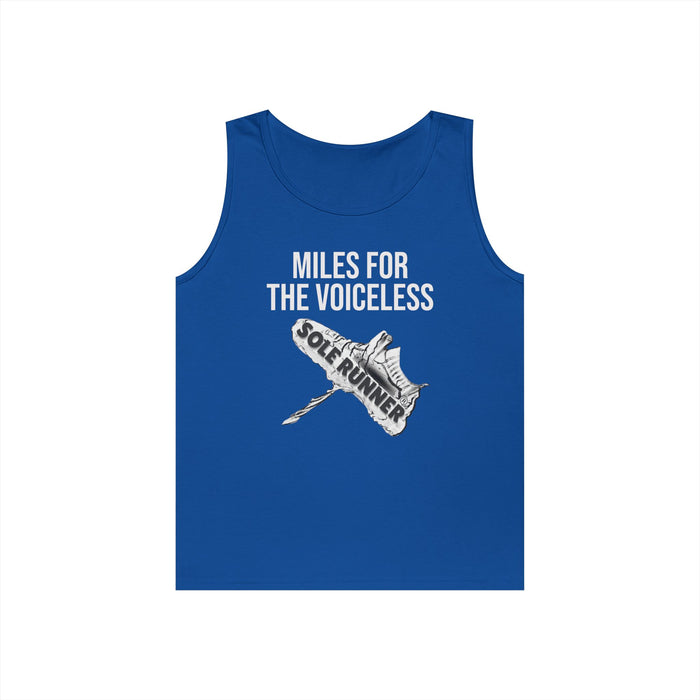 Miles For the Voiceless: Unisex Heavy Cotton Tank Top