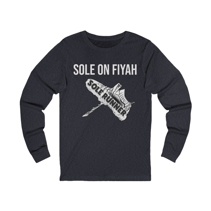 Sole On Fiyah: Unisex Jersey Long Sleeve Tee