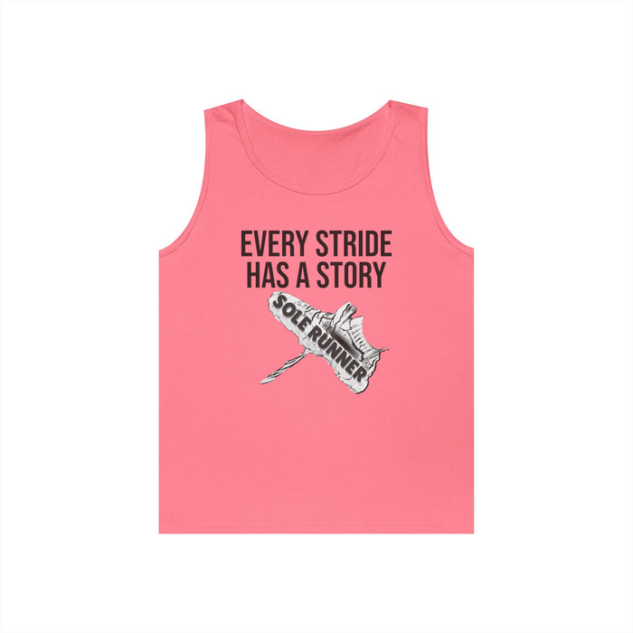 Every Stride Has A Story: Unisex Heavy Cotton Tank Top