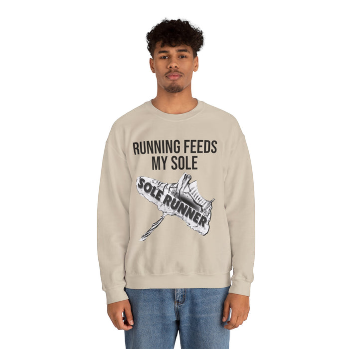 Running Feeds My Sole: Unisex Heavy Blend™ Crewneck Sweatshirt