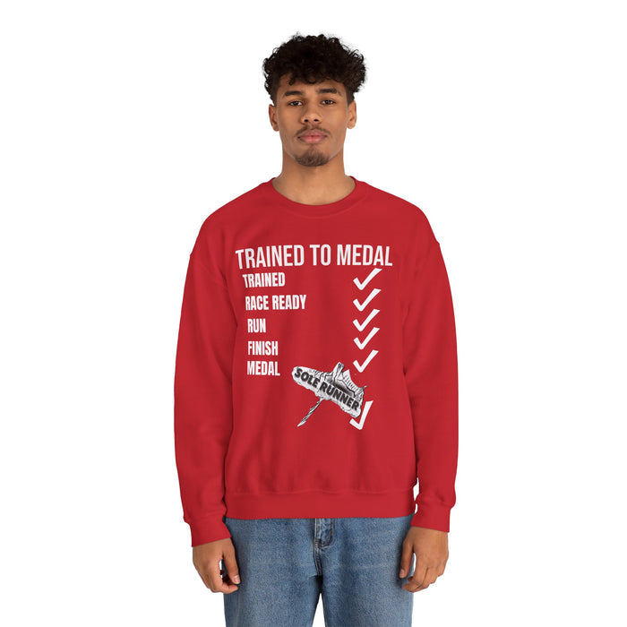 Trained To Medal: Unisex Heavy Blend™ Crewneck Sweatshirt