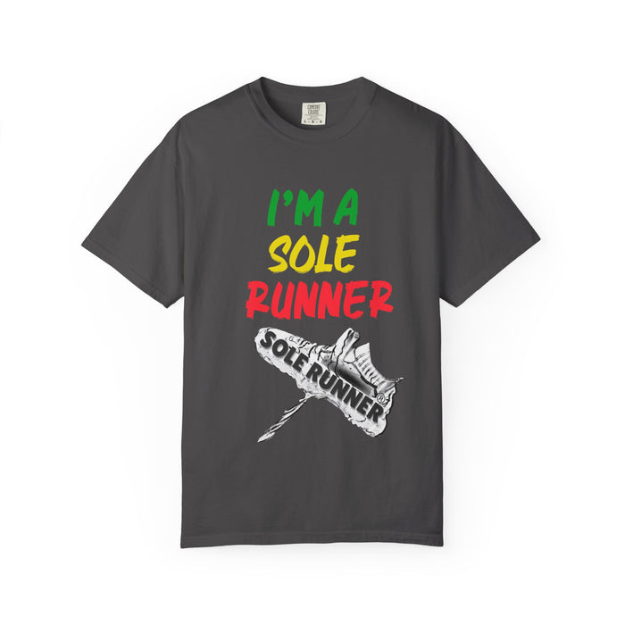 I'm A Sole Runner®-Rasta Colors: Unisex Garment-Dyed T-shirt